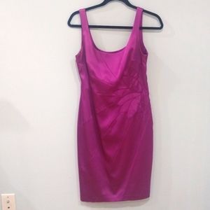 Suzi Chin for Maggy Boutique Magenta Cocktail Dress